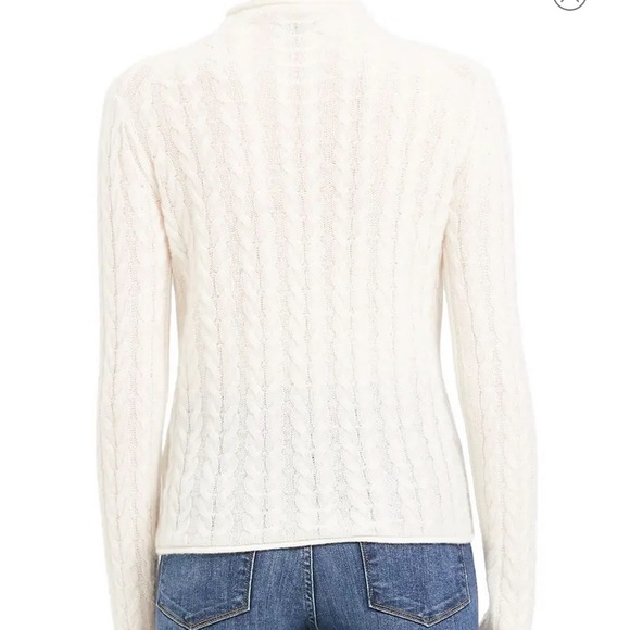 Theory New Cable Mock Neck Cashmere Sweater - Picture 6 of 15